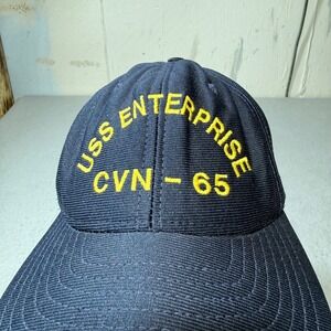 USS Enterprise CVN 65 Navy Ship Baseball Cap One Size Fits All Made in USA